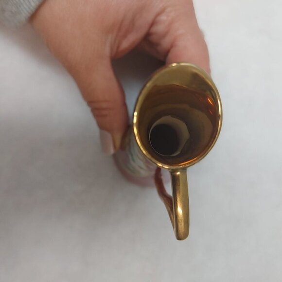 Vintage Limoges Porcelain Vases Burgundy Circa 1970's La Reine Hand Painted gift - Picture 6 of 9